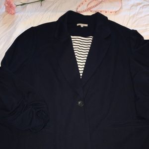 Great Navy Blazer with fun lining from Stitch fix